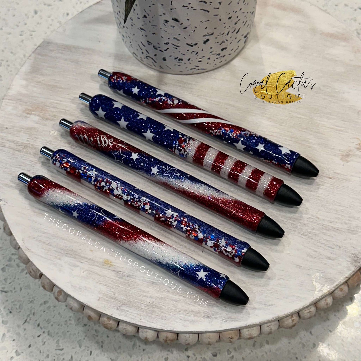 Custom Pen - Vertical Stars & Stripes