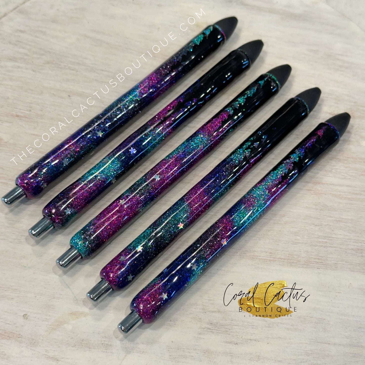 Custom Pen - Colorful Northern Lights