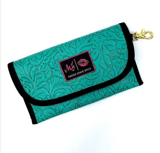 Turquoise Dream Sunglass Case Makeup Junkie Bag