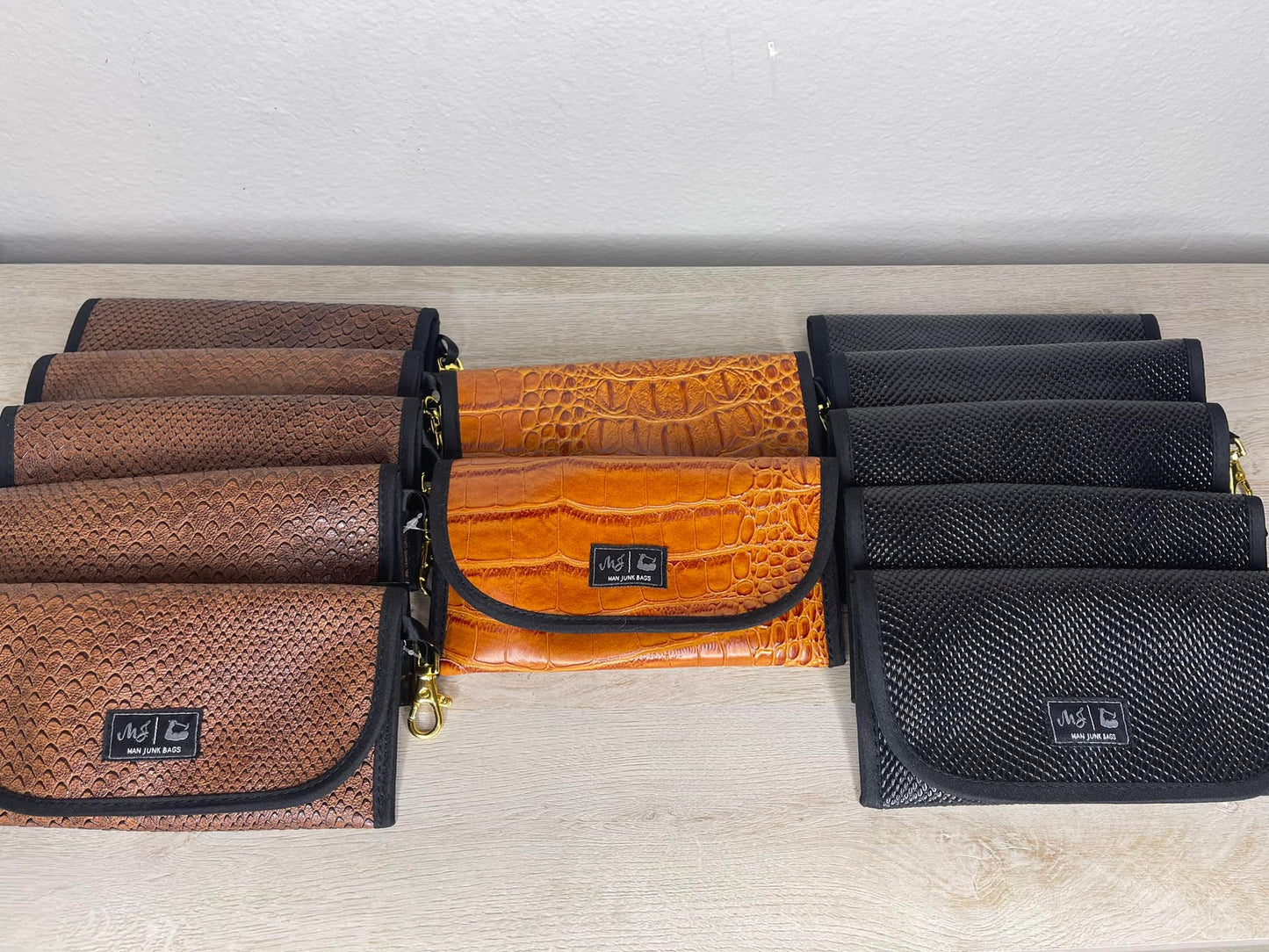 Black Cobra Man Junk Sunglass Case Makeup Junkie Bag