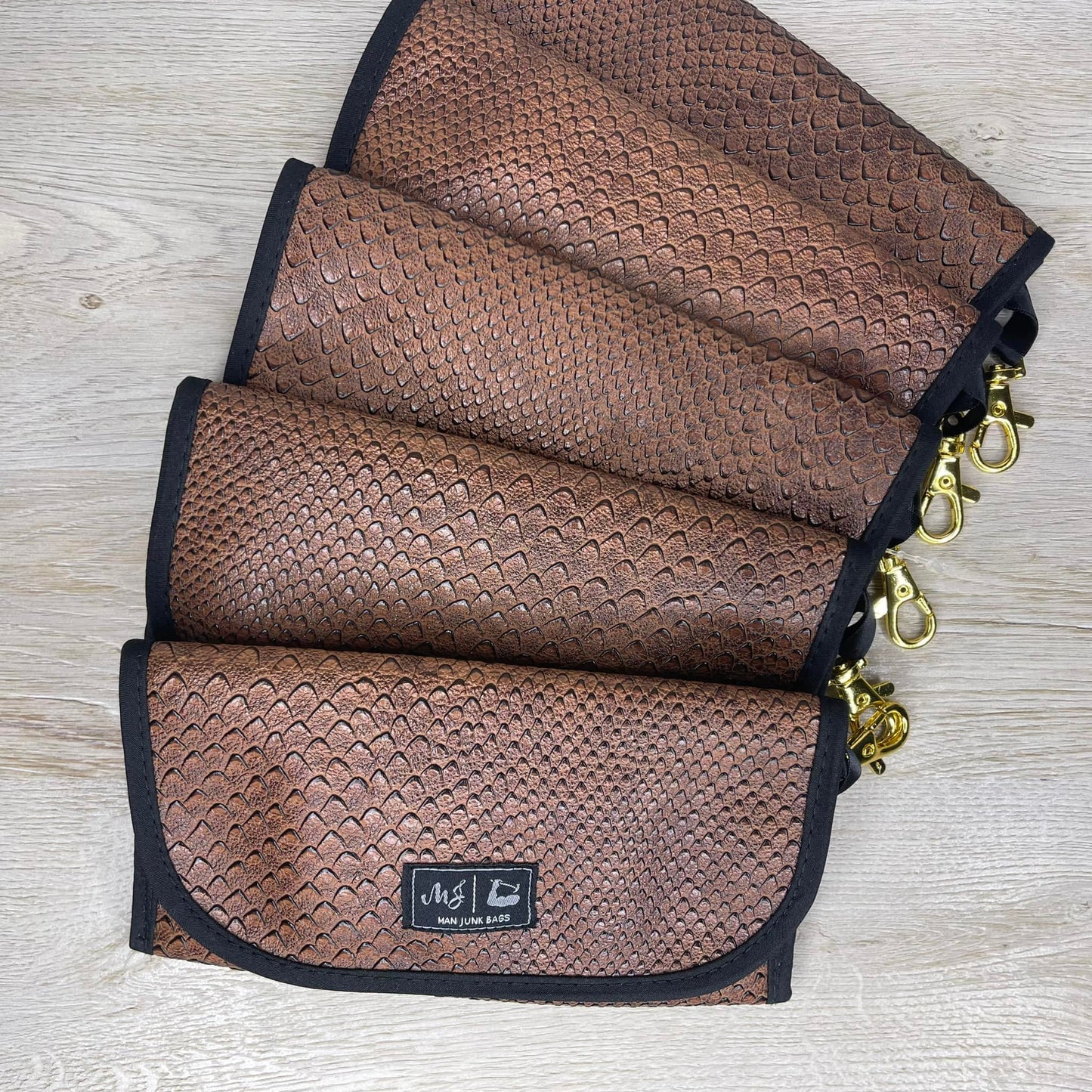 Chocolate Cobra Man Junk Sunglass Case Makeup Junkie Bag