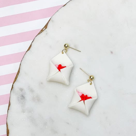 Love Notes Clay Dangle Earrings