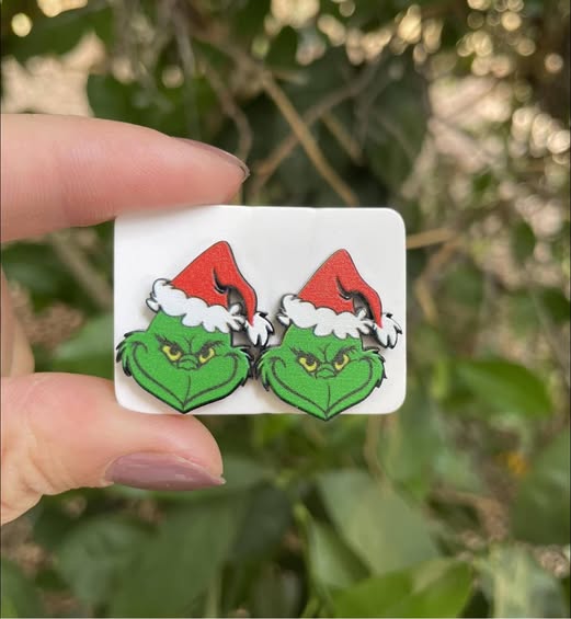Grinch Stud Earrings