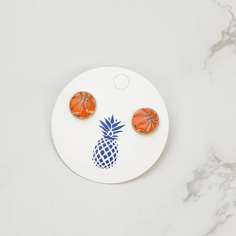 Basketball Stud Earrings