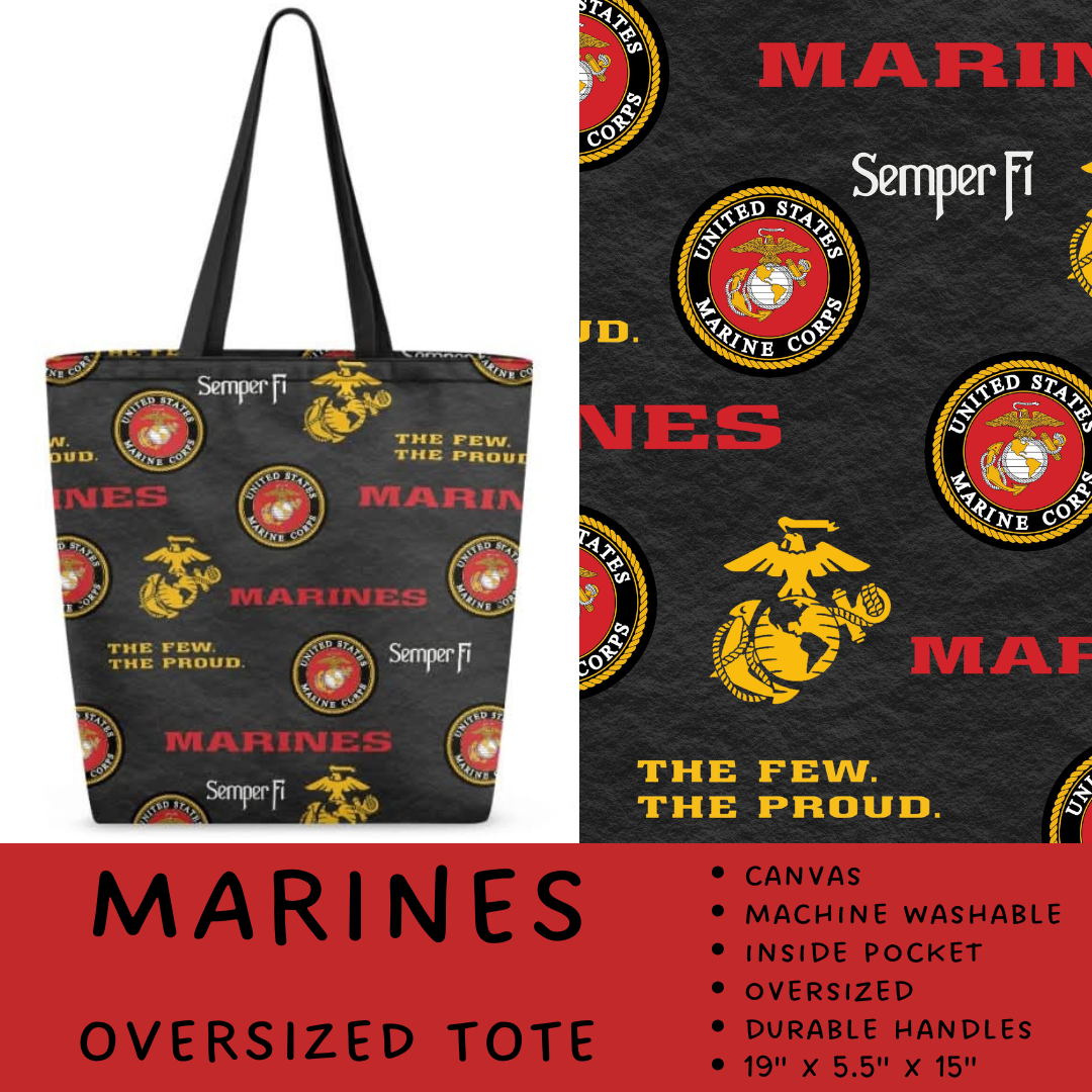 Batch #264 - Travel Collection - Closes 12/31 - ETA - Marines Oversized Totes