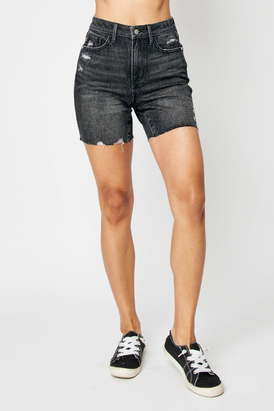 Judy Blue Full Size High Waist Tummy Control Denim Shorts