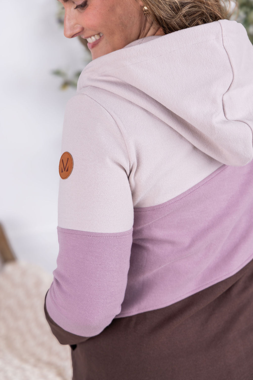 IN STOCK Colorblock Fullzip - Neutral, Purple, and Brown FINAL SALE