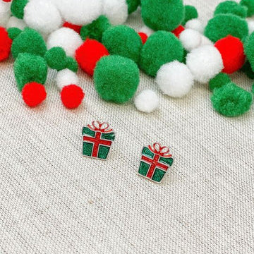 Christmas Present Stud Earrings