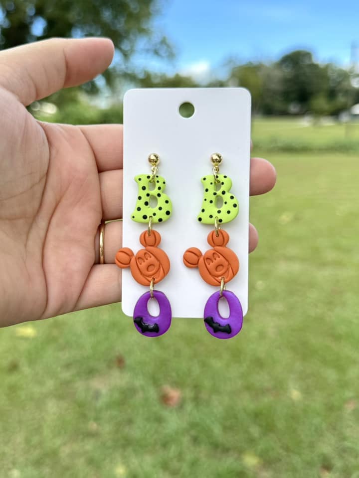 Mick Boo Dangle Clay Handmade Earrings