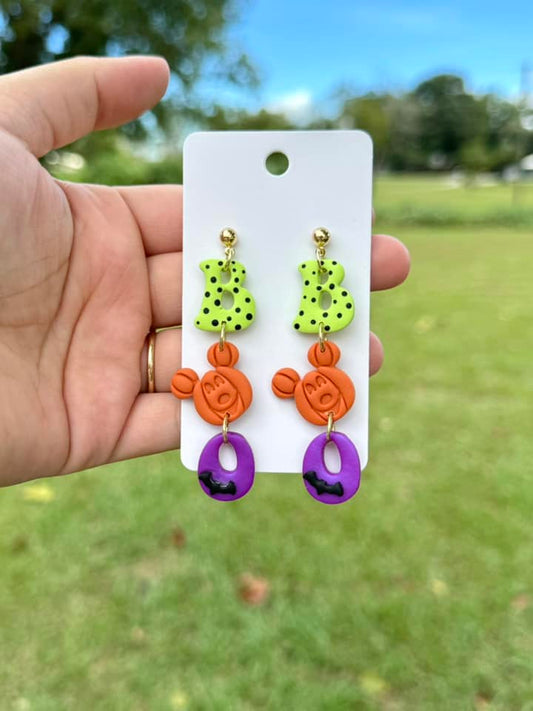 Mick Boo Dangle Clay Handmade Earrings