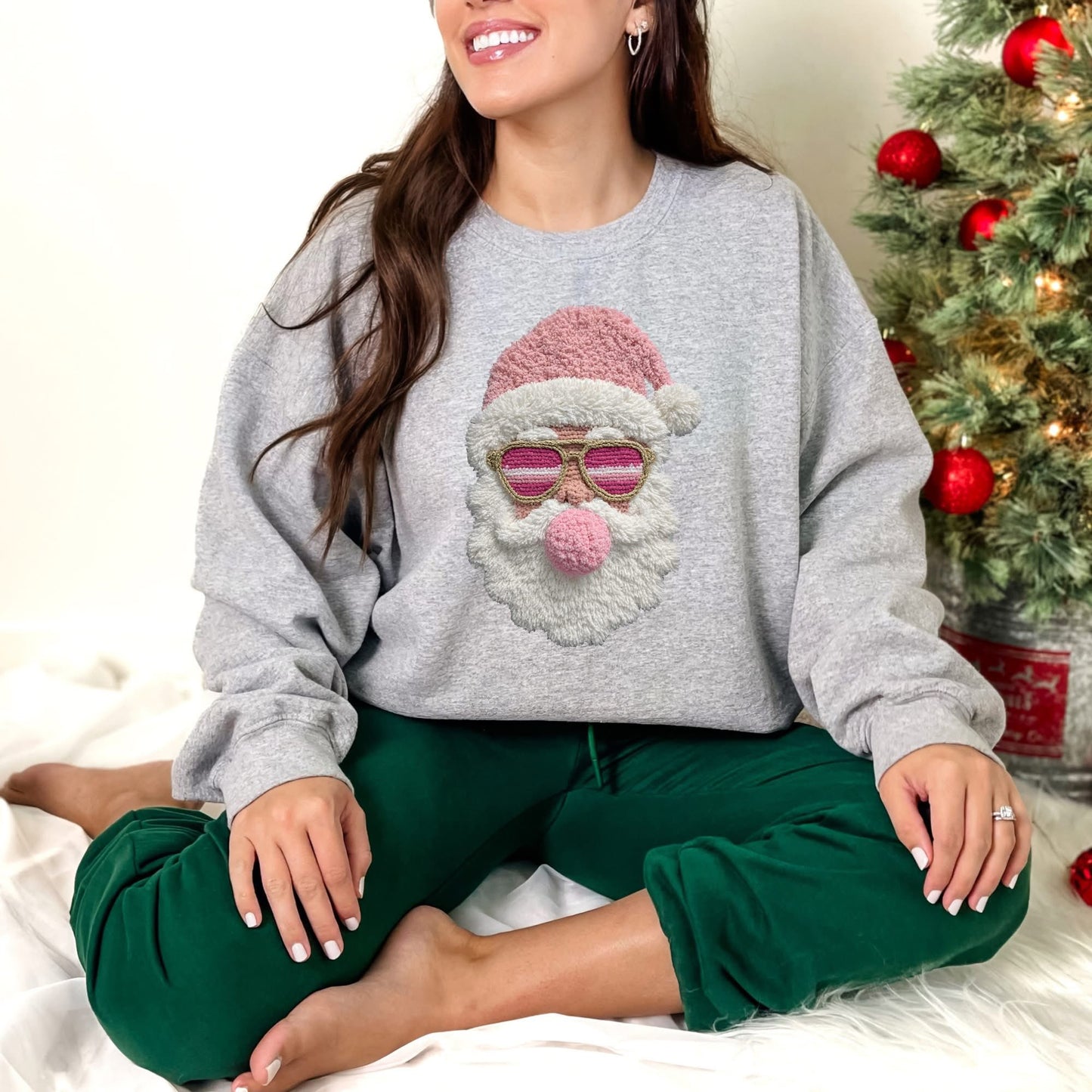Santa Bubble Graphic Sweatshirt