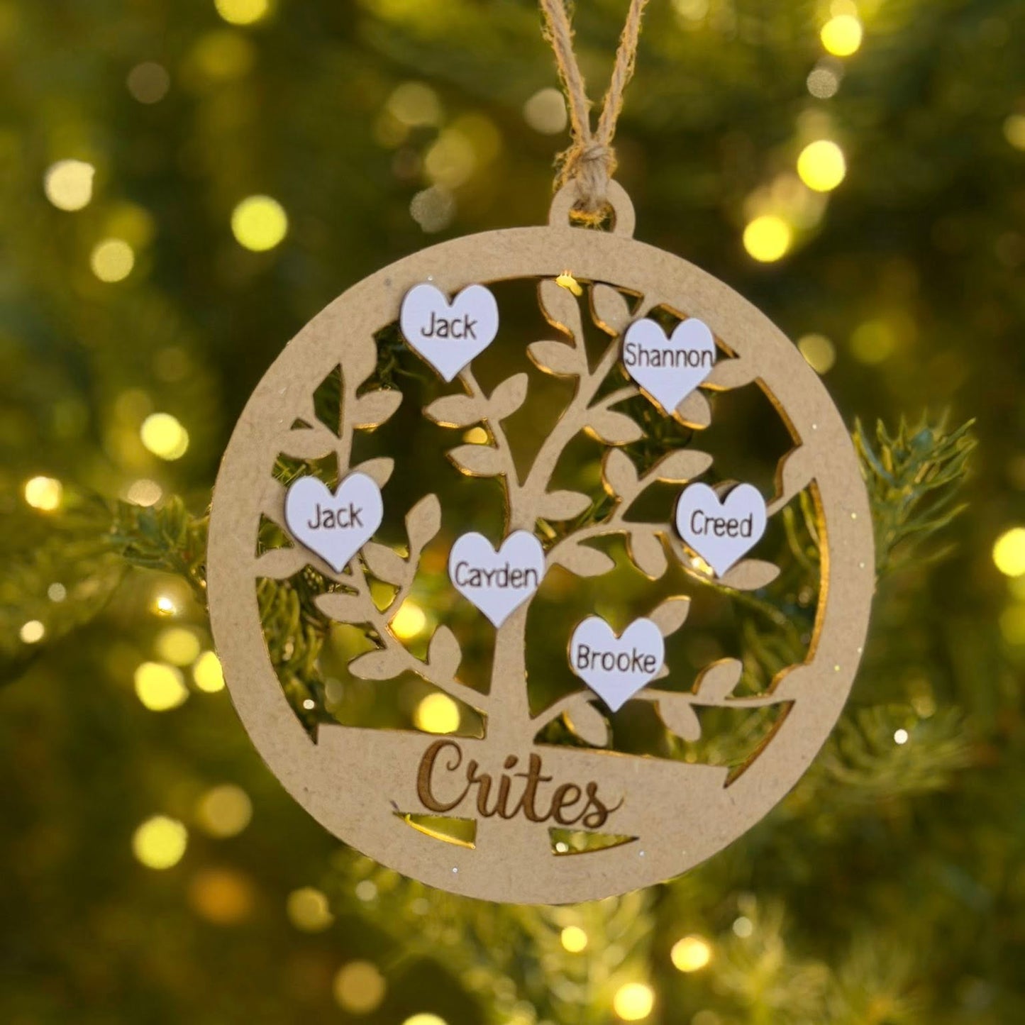 Family Tree Custom Ornament