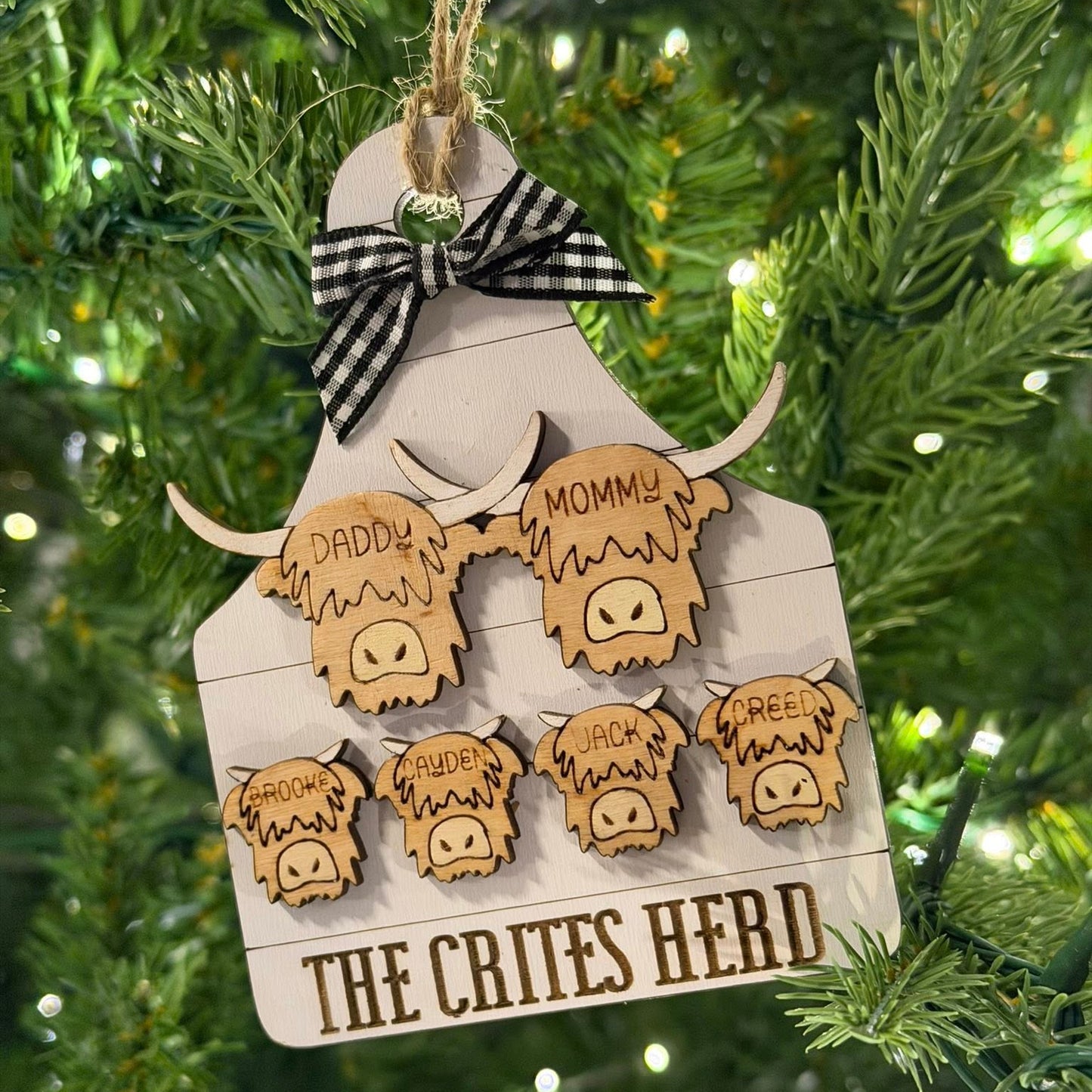 Our Herd Custom Ornament