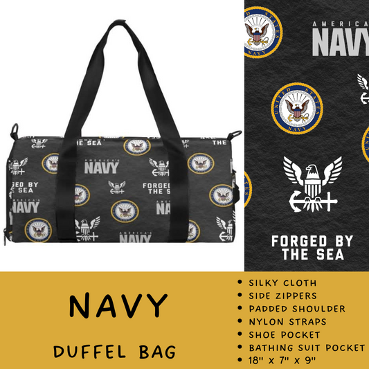 Batch #264 - Travel Collection - Closes 12/31 - ETA - Navy Duffel Bag