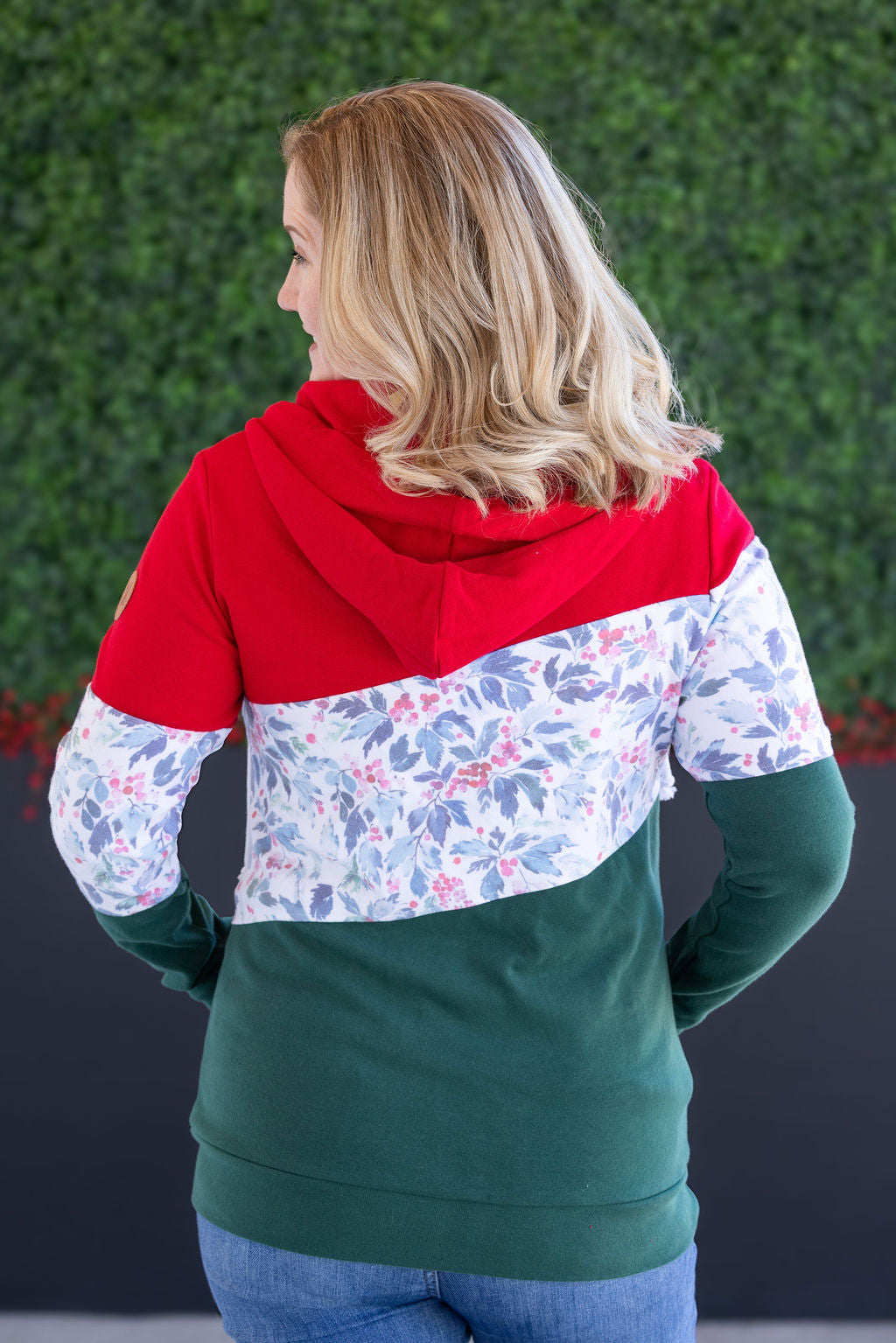 IN STOCK Colorblock Fullzip - Red, Winter Berry, Evergreen