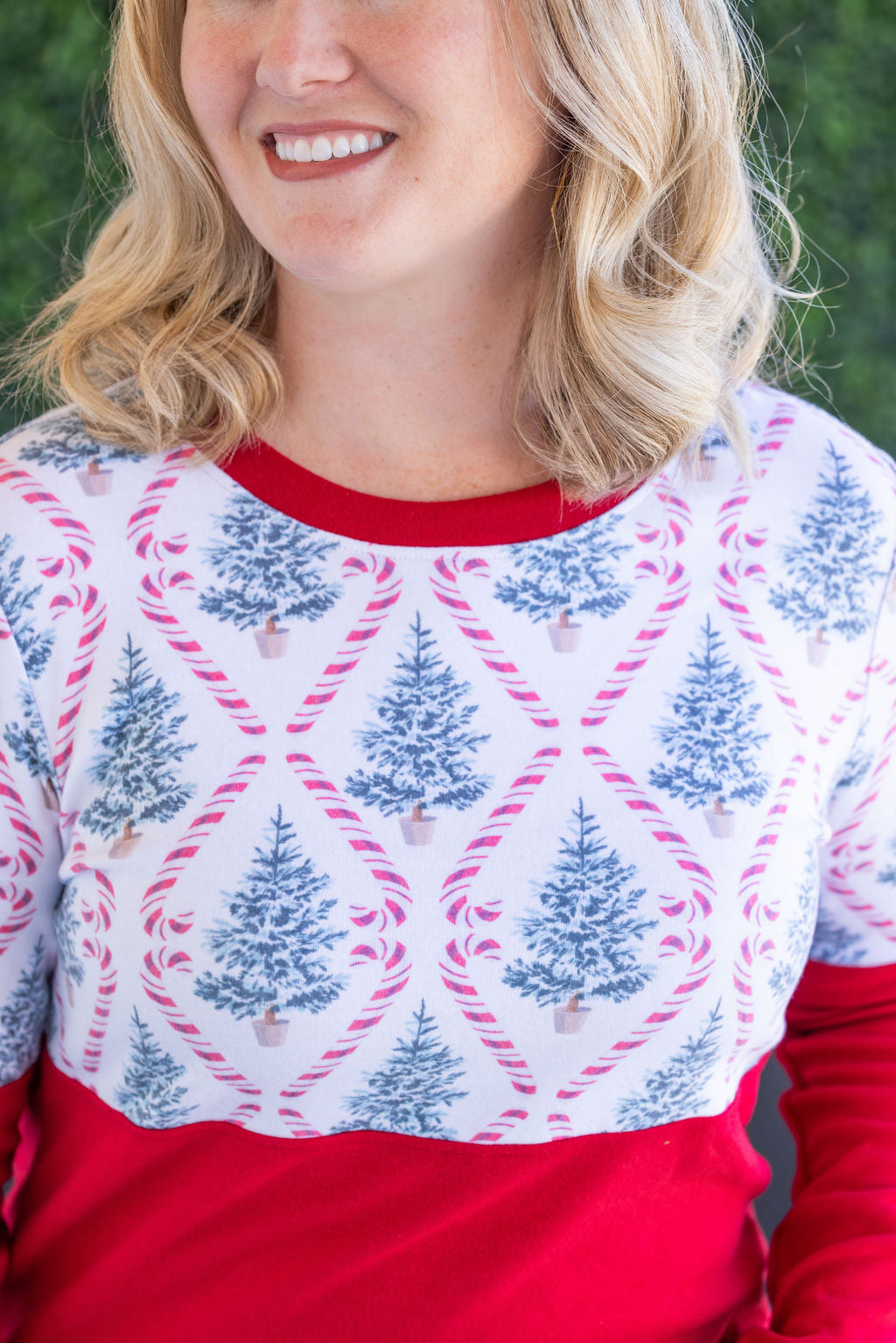 IN STOCK Natalie Pullover - Candy Cane Lane and Red FINAL SALE