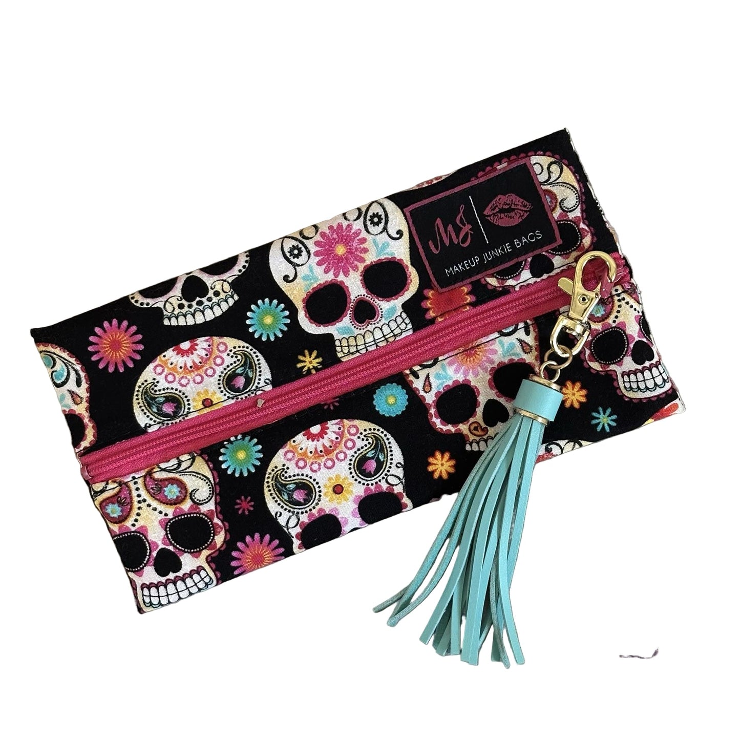 Sugar Skull Makeup Junkie Bag
