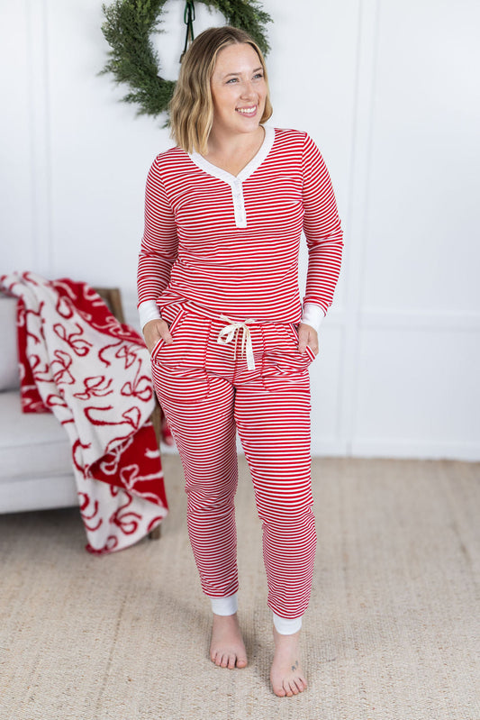 IN STOCK Candy Cane Pajama Set FINAL SALE
