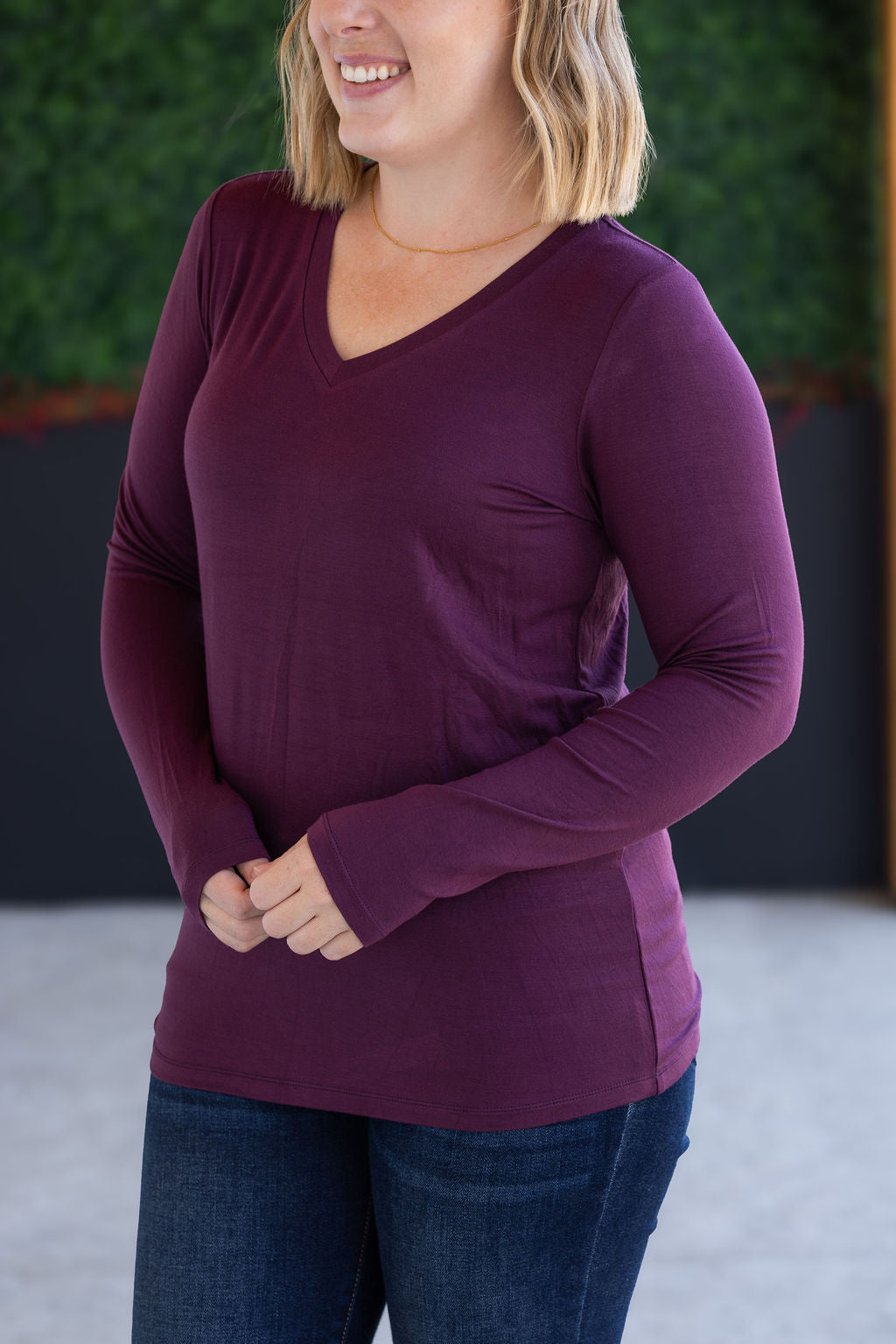 IN STOCK Larissa Long Sleeve - Plum