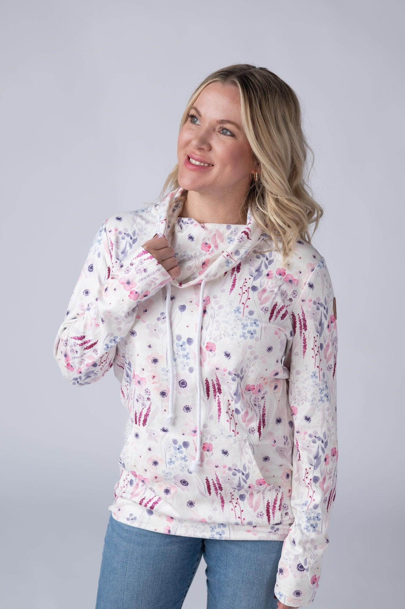 IN STOCK Soft Funnel Neck - Wildflower Gardens