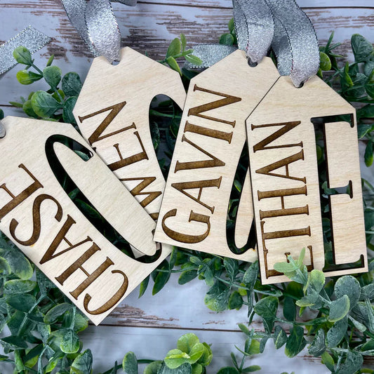 Stocking Tag Custom Ornament