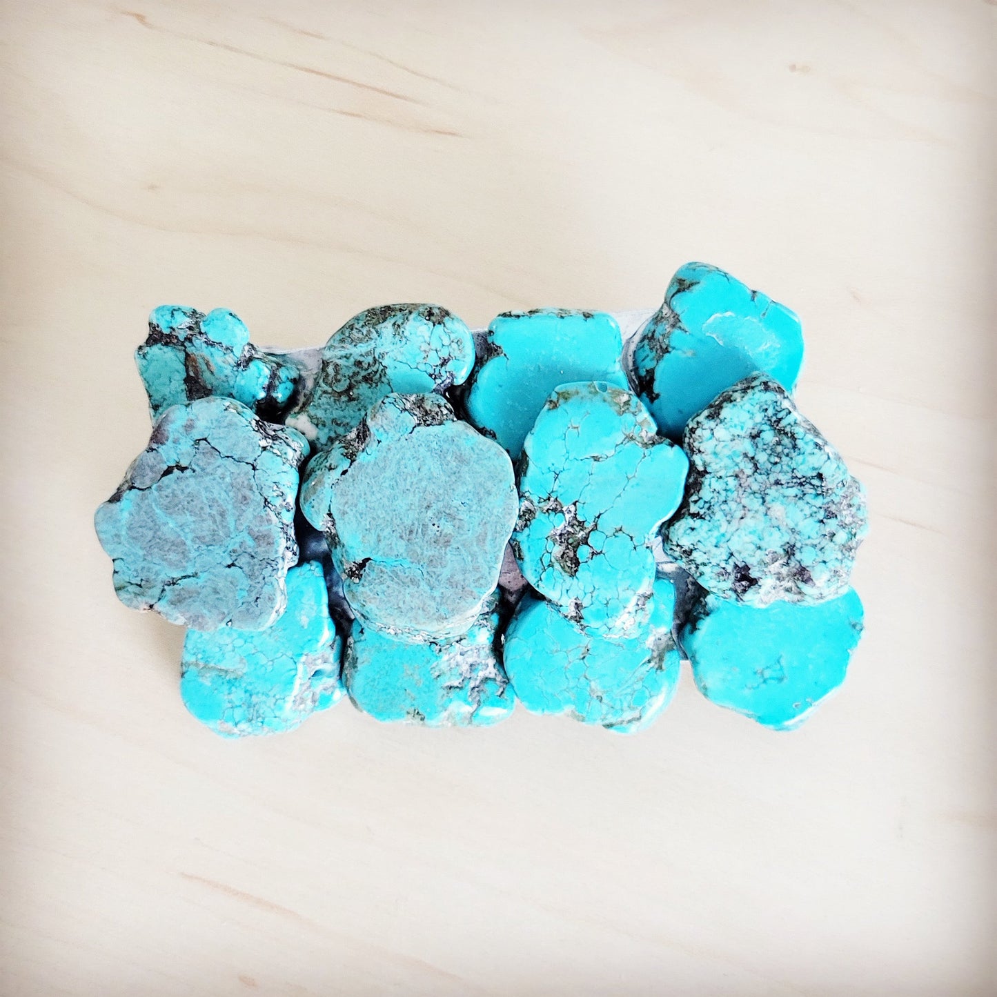Large Turquoise Slab Belt Buckle 901f