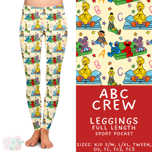 Batch #454 - Cool Characters 10 - Closes 11/26 - ETA mid Jan - ABC Crews Full Length Leggings
