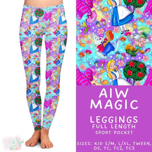 Ready to Ship - AIW Magic Full Length Leggings - Sport Pocket OS
