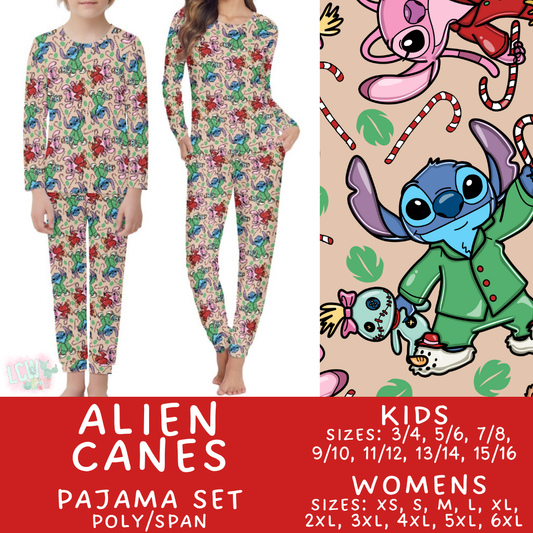 Batch #430 - Magical Christmas Family Pajamas - Closes 10/15 - ETA late Nov - Alien Canes Women's & Kid's Pajama Set