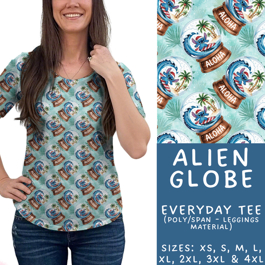 Batch #432 - Winter Globes - Closes 10/17 - ETA early December - Alien Globe Everyday Tee