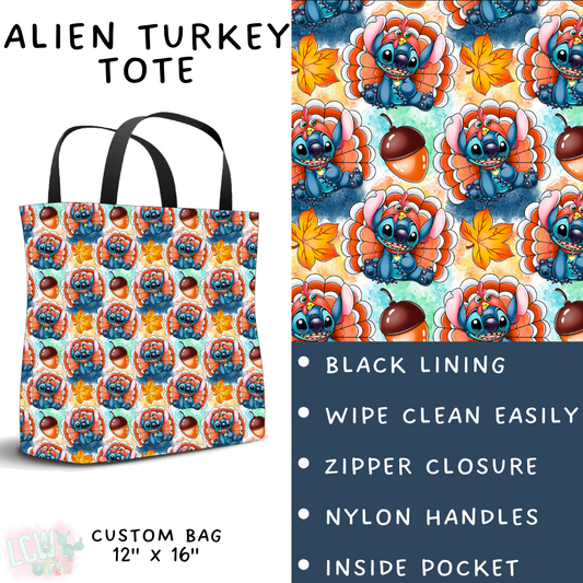 Batch #404 - Magical Fall 2 - Closes 8/29 - ETA mid/late October - Alien Turkey Tote