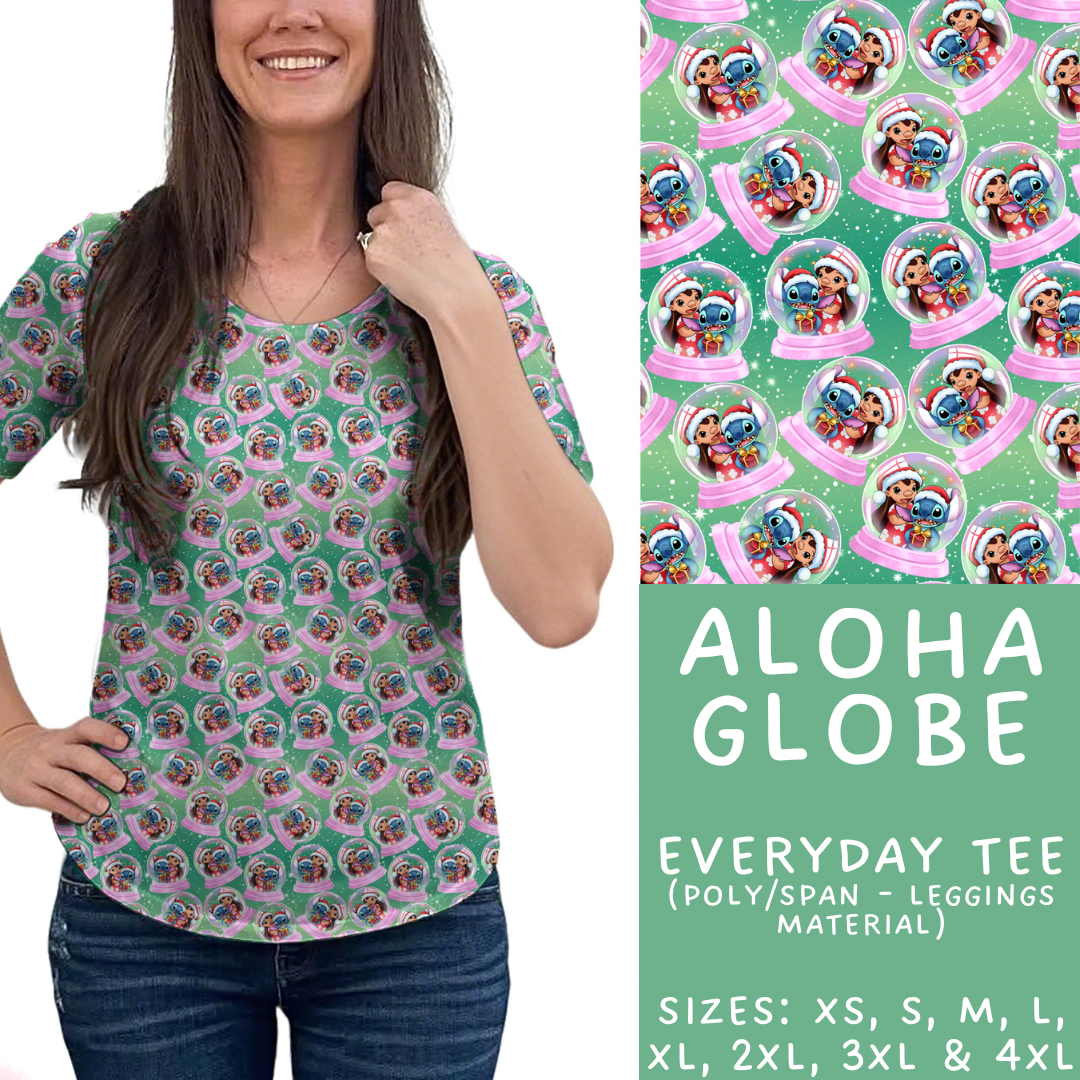 Batch #432 - Winter Globes - Closes 10/17 - ETA early December - Aloha Globe Everyday Tee