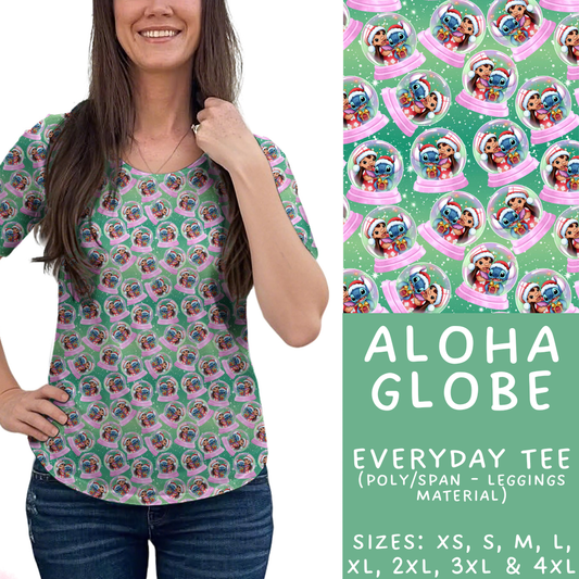 Batch #432 - Winter Globes - Closes 10/17 - ETA early December - Aloha Globe Everyday Tee
