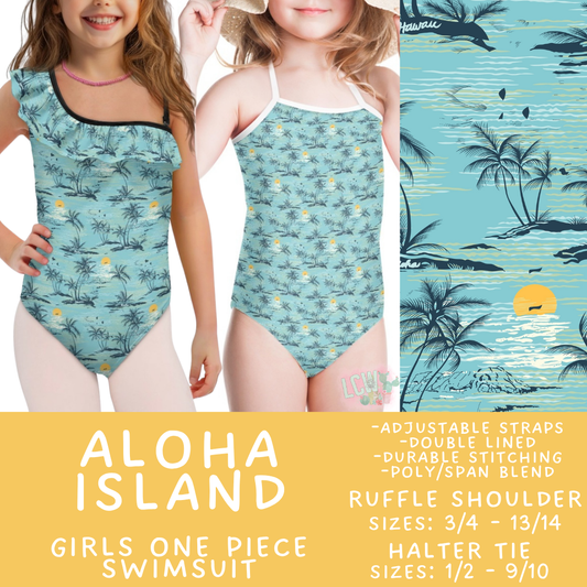 Batch #543 - Pool Party 2 - Closes 6/15 - ETA early/mid August - Aloha Island Girl's Swimsuit