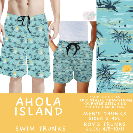 Batch #543 - Pool Party 2 - Closes 6/15 - ETA early/mid August - Aloha Island Boys' & Men's Swim Trunks