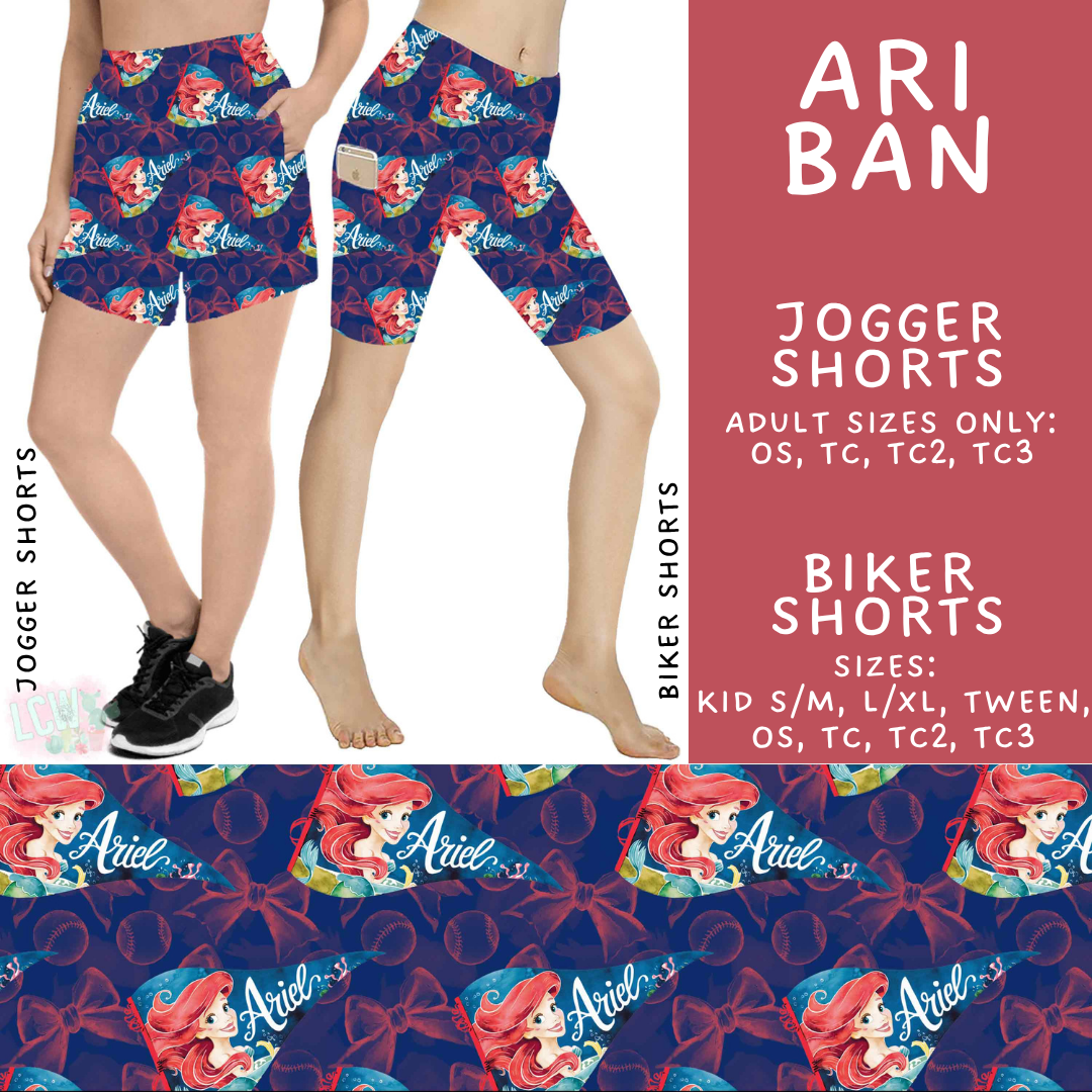 Batch #542 - Pennant Banner Collection - Closes 6/12 - ETA mid August - Ari Ban Biker & Jogger Shorts
