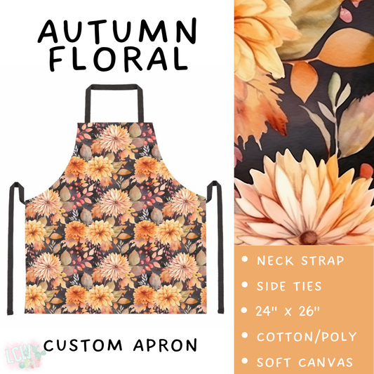 Batch #405 - Oh My Gourd, Let's Bake! - Closes 9/1 - ETA mid/late October - Autumn Floral Apron