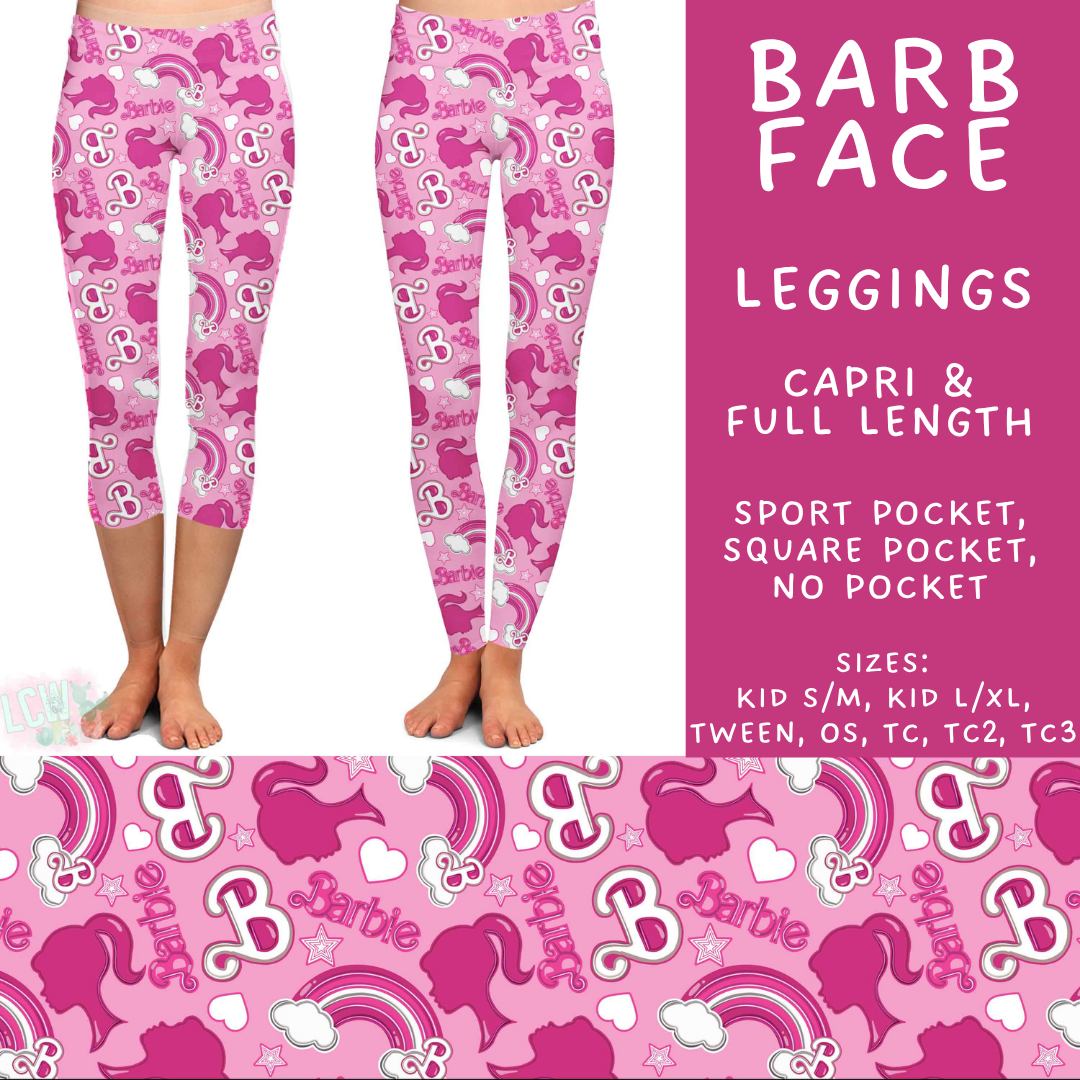 Batch #544 - Cool Characters 16 - Closes 6/17 - ETA mid August - Barb Face Full and Capri Length Leggings