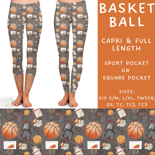 Ready To Ship - Basketball Full Length Leggings