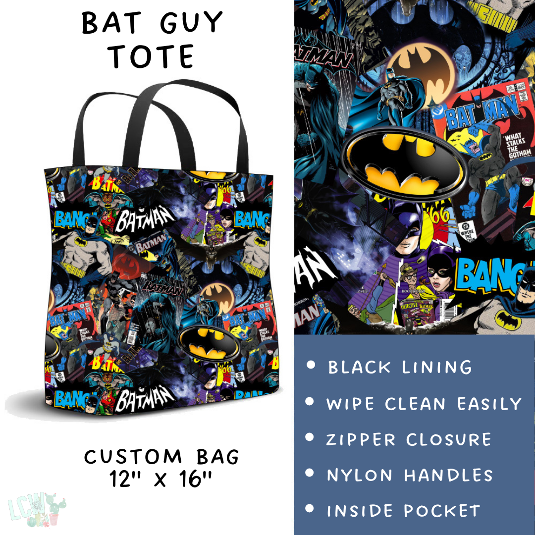 Ready To Ship - Bat Guy Tote