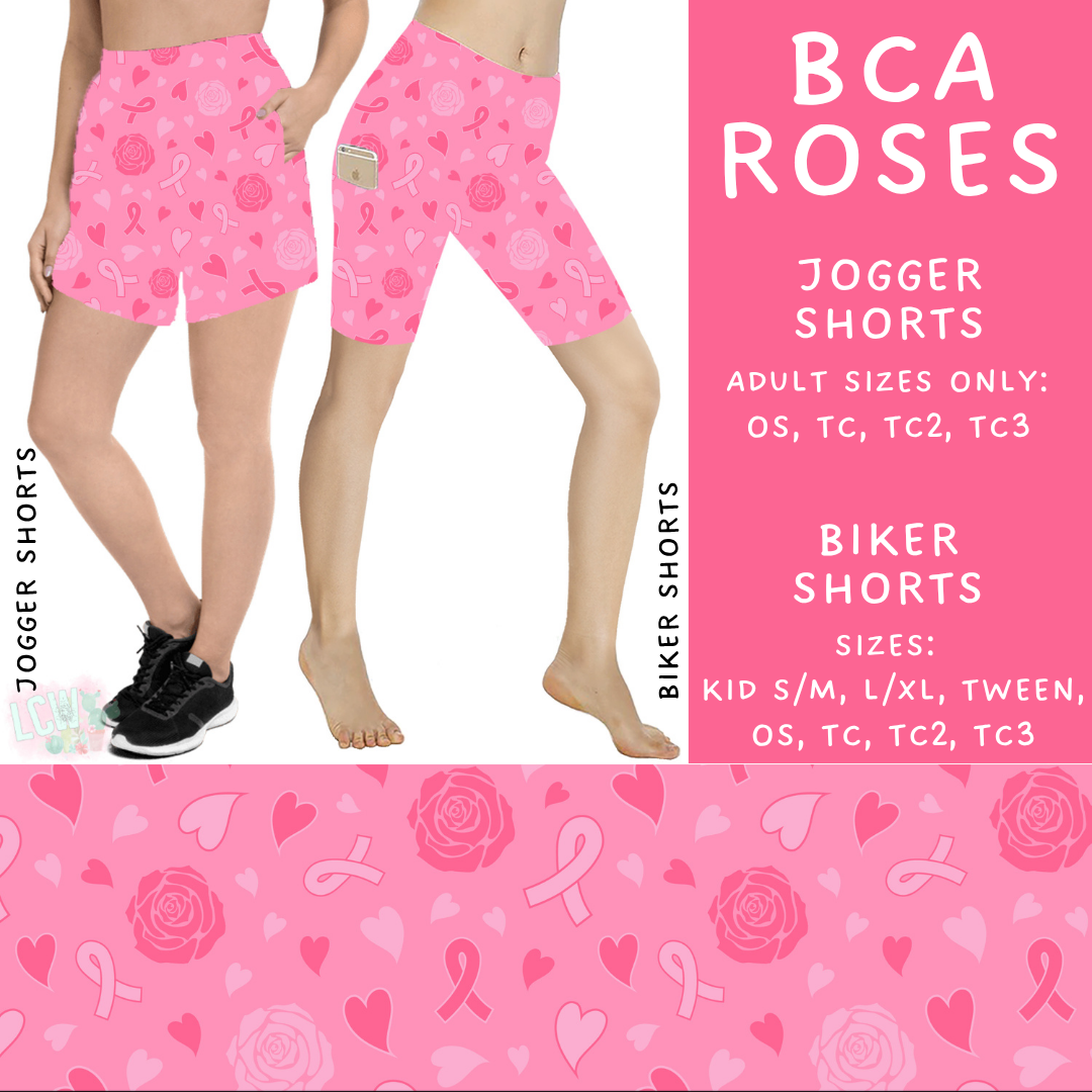 Ready to Ship - BCA Roses Biker Shorts - TC