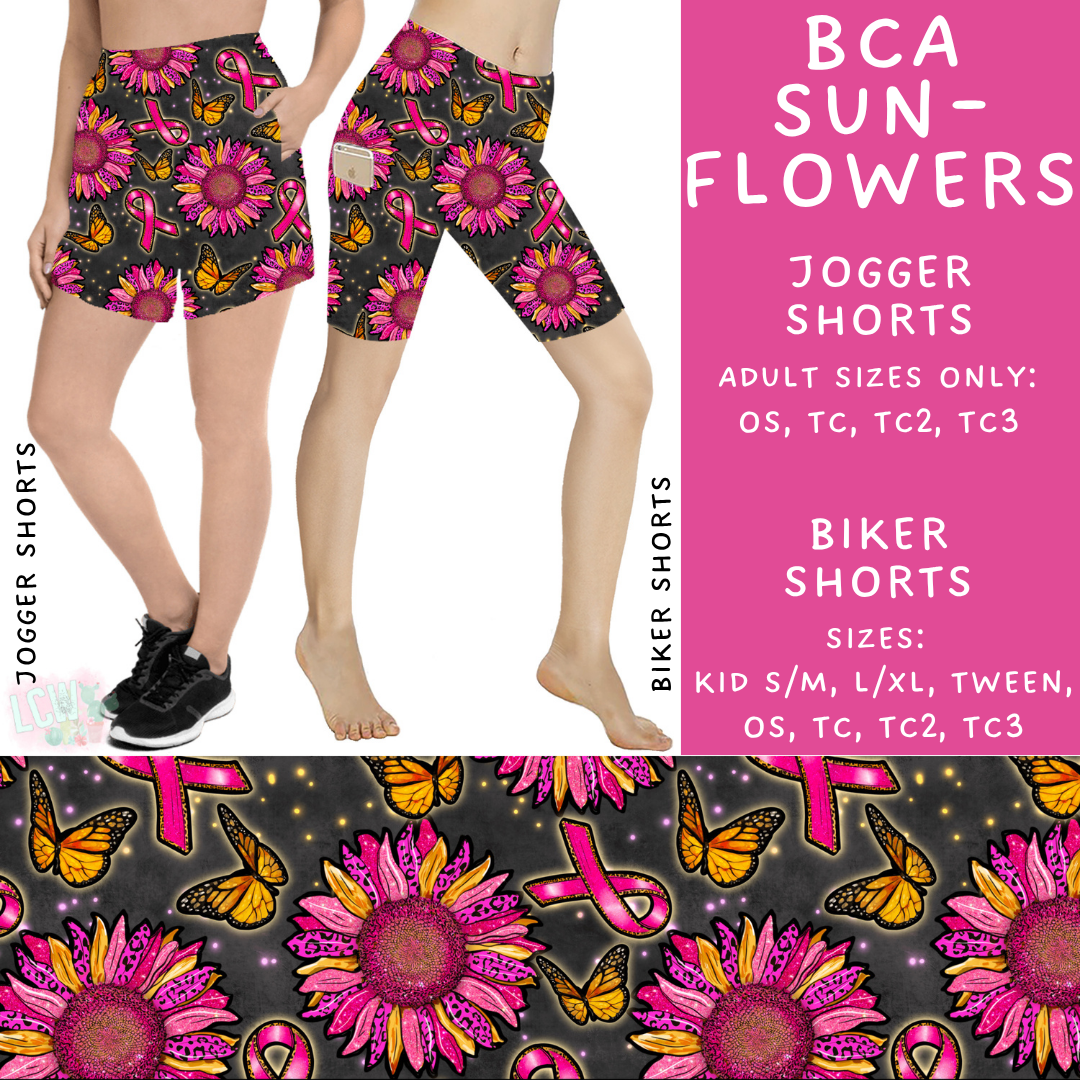 Ready to Ship - BCA Sunflowers Jogger Shorts - OS