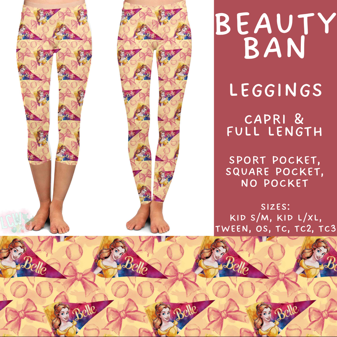 Batch #542 - Pennant Banner Collection - Closes 6/12 - ETA mid August - Beauty Ban Full and Capri Length Leggings