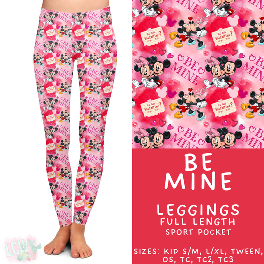 Batch #457 - Magical Character Love Collection - Closes 12/1 - ETA mid Jan - Be Mine Full Length Leggings