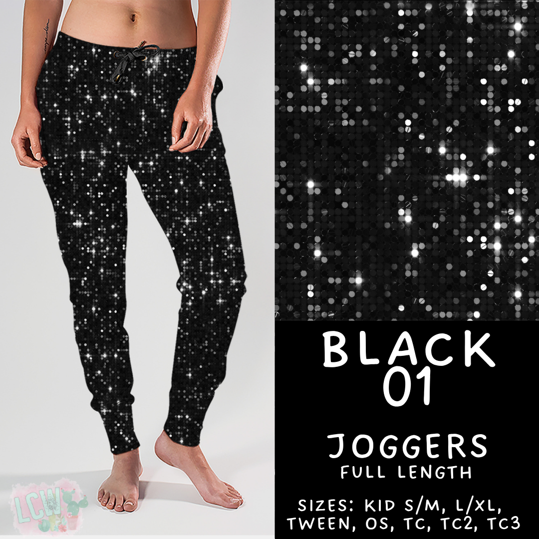 Batch #459 - Black Collection - Closes 12/4 - ETA late Jan - Black 01 Joggers