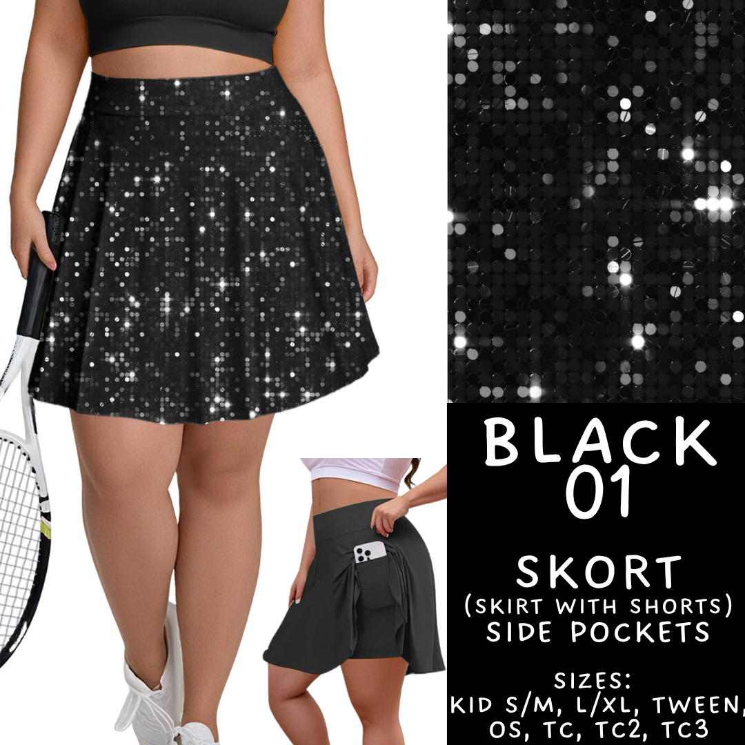 Batch #459 - Black Collection - Closes 12/4 - ETA late Jan - Black 01 Skort