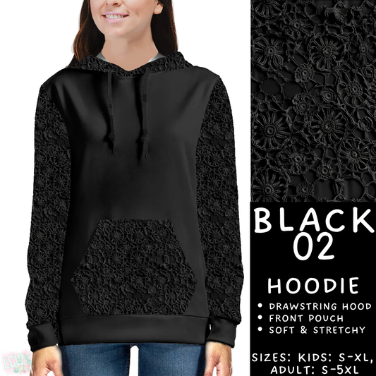 Batch #459 - Black Collection - Closes 12/4 - ETA late Jan - Black 02 Hoodie