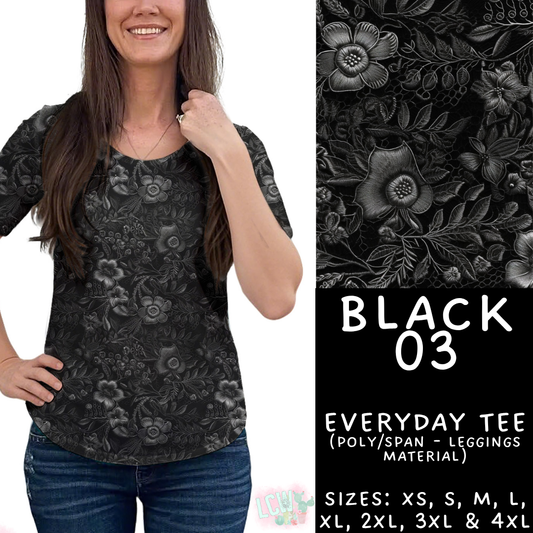 Batch #459 - Black Collection - Closes 12/4 - ETA late Jan - Black 03  Everyday Tee
