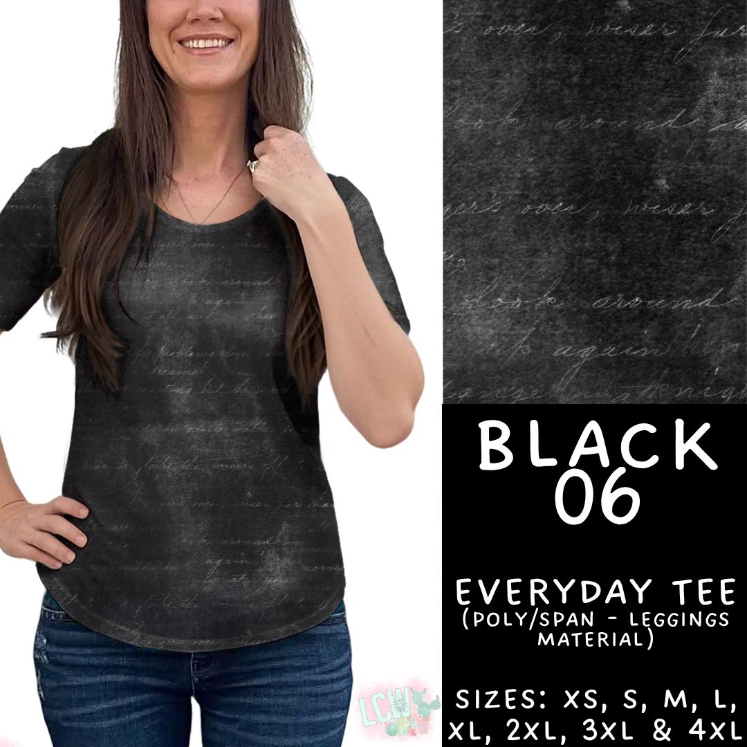 Batch #459 - Black Collection - Closes 12/4 - ETA late Jan - Black 06 Everyday Tee