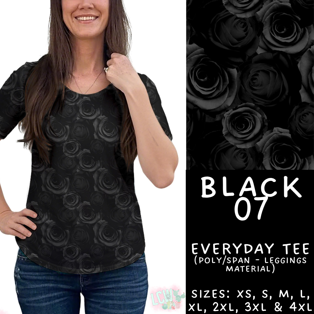 Batch #459 - Black Collection - Closes 12/4 - ETA late Jan - Black 07 Everyday Tee